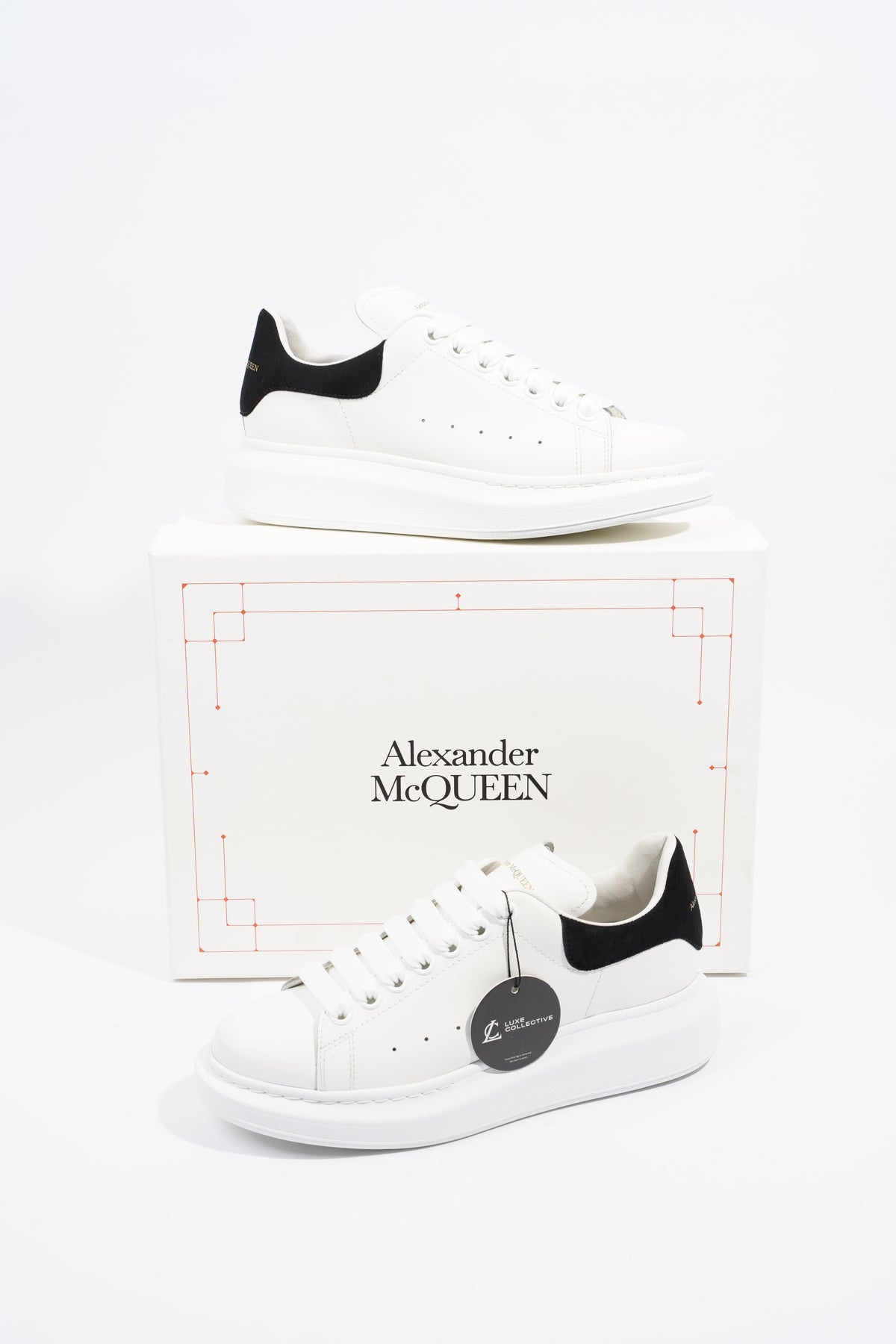 Patent leather trainers Alexander McQueen Black size 1 UK in Patent leather  - 40340295
